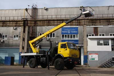 КАМАЗ-4326 с автогидроподъемником Socage T322