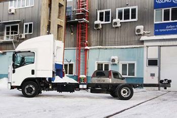 Удобный закабинный спальник на базе шасси Isuzu ELF 9.5 (NQR90LM) Удобный закабинный спальник на базе шасси Isuzu ELF 9.5 (NQR90LM)