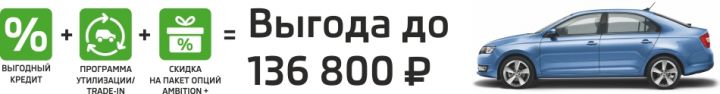 SKODA Rapid с выгодой до 136 800 рублей! SKODA Rapid с выгодой до 136 800 рублей!