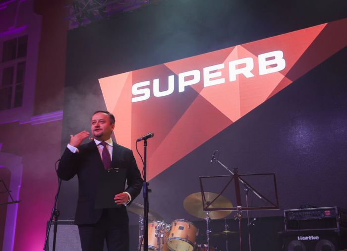 Любомир Найман, глава Skoda Россия на российской премьере нового Skoda Superb