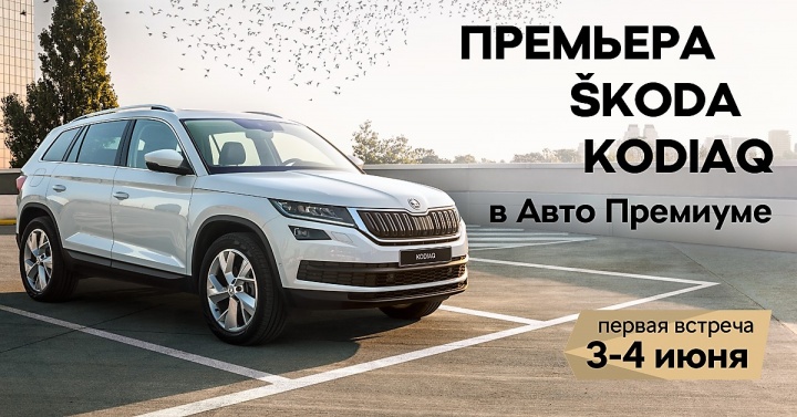SKODA KODIAQ в «Авто Премиуме» - место встречи изменить нельзя! SKODA KODIAQ в «Авто Премиуме» - место встречи изменить нельзя!